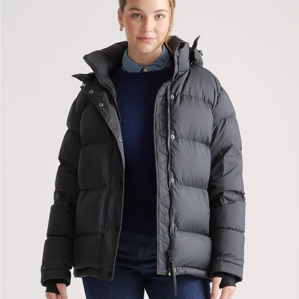 New Quince Black Responsible Down Puffer Jacket